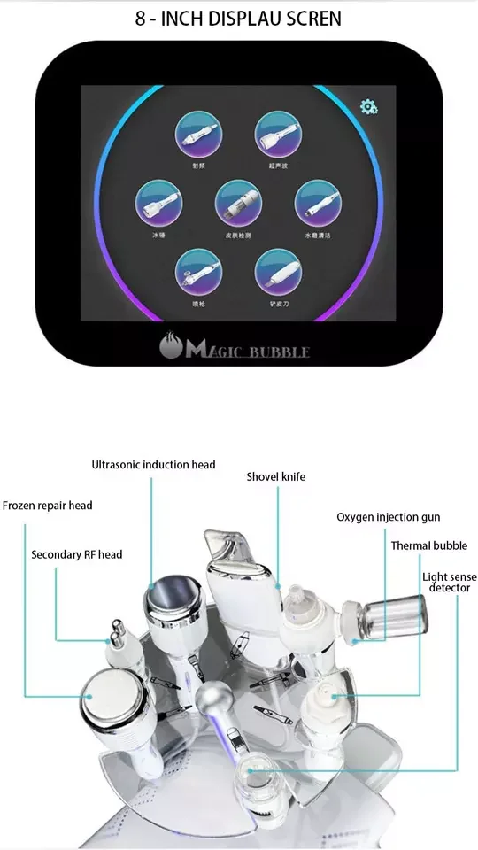 professional face care skin peel beauty facial cleaning hydro dermabrasion machine
