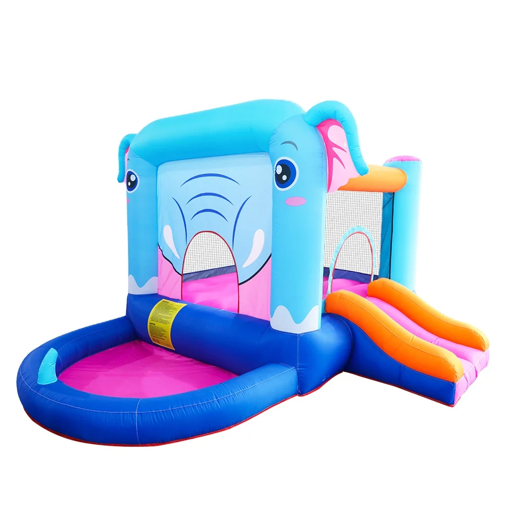 Wholesale Climbing Wall Bounce House Inflatable Water Slides With Swimming Pool For 3 Kids