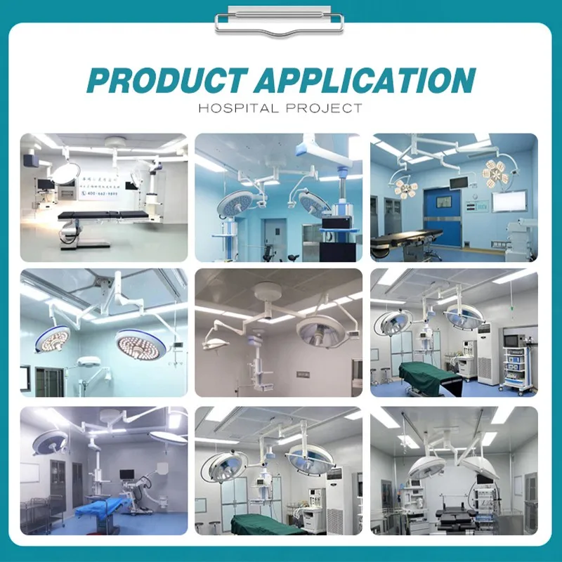 YDE 700 500 Ceiling Double Head Shadowless LED Operation Theater Lamp Import Arm Operating Lamp