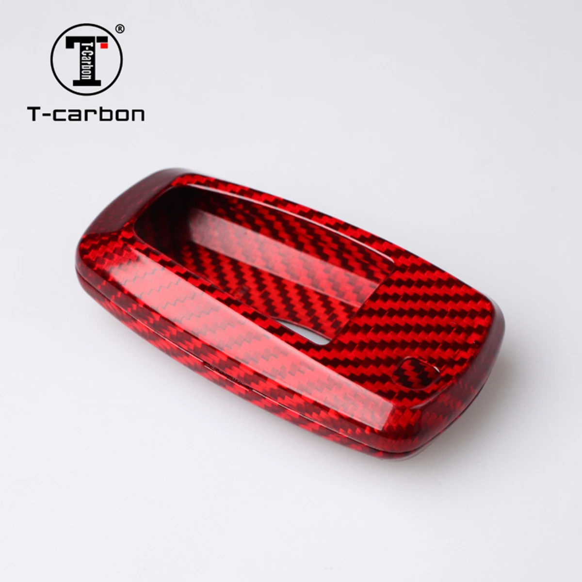 T-carbon Carbon Fiber Car Remote Key Case  For Ford Ranger  2020 Car Interior Accessories Key Cover Factory Sales