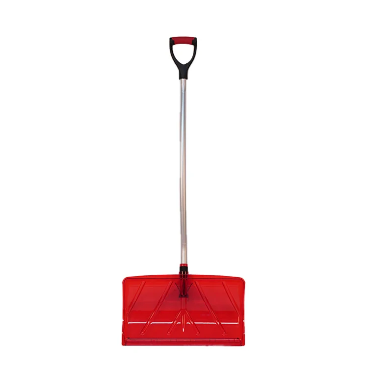 
Plastic Snow Shovel Snow removal Snow Pusher with Aluminum handle and D grip Suitable for Driveway or Pavement Clearing 17IN 