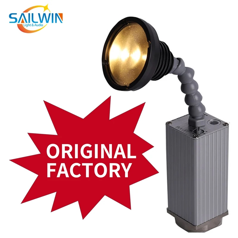 Sailwin Stage Light 10W ZOOM Battery Chargeable Powered LED Pinspot Light With Magnetic DJ Stage Lighting With Flight Case