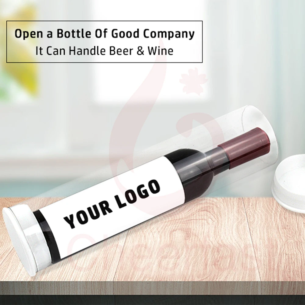 Newest design products wine bottle shaped corkscrew  and wine bottle opener and plastic opener