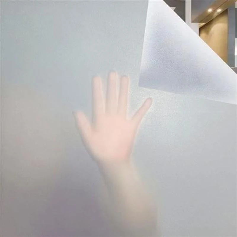 Vinyl Film Frosted Glass Decorative Sticker Waterproof Bathroom Privacy Film