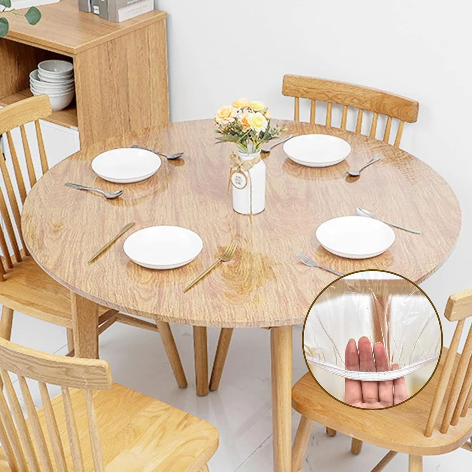 hot selling Affordable pe plastic tablecloth waterproof disposable table cover