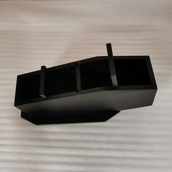 Black Color Custom Wooden Small Halloween Coffin Shape Makeup Tool Box with Removable Compartments