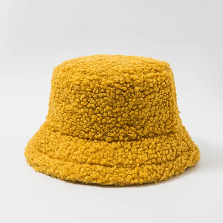 new style ladies faux fur bucket hat wholesale