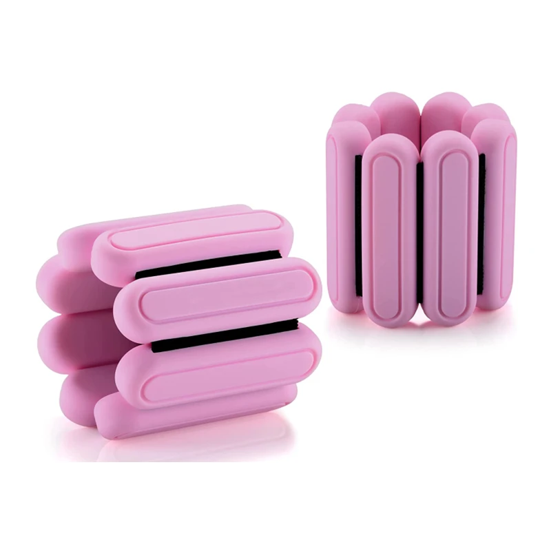 Wholesale Custom logo 2LB 4LB Workout Weights Ankle Bangles Fitness Exercise Silicone Adjustable Wearable Wrist Ankle Weights