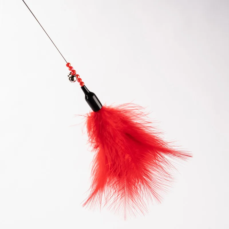 Multi Color Feather Cat Charmer Wand For Kitten