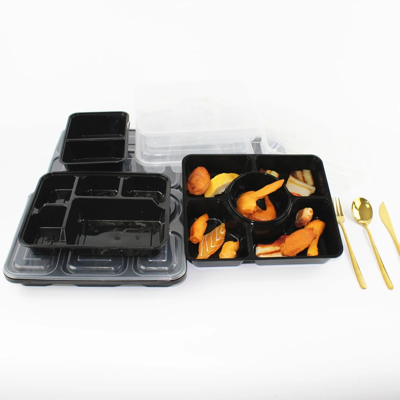 
Герметичный контейнер для микроволновой печи с 3 отделениями, контейнер для еды, Ланч-бокс, дешевый одноразовый Ланч-бокс, упаковка 