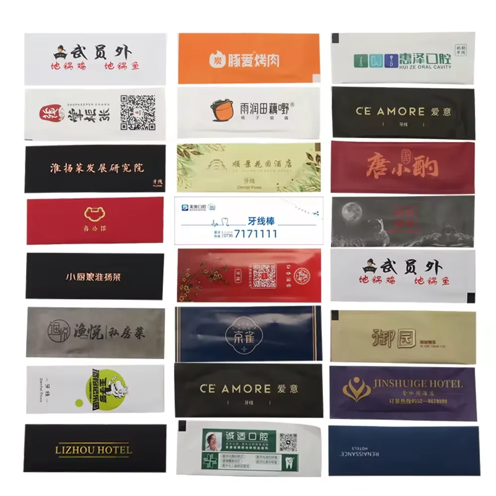 Disposable dental floss pick Individually packaged dental floss sticks custom eco friendly dental floss thread biodegradable