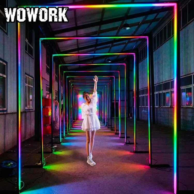 2024 WOWORK уличное украшение 4 фута огромный RGB светодиодный неоновый шатер с буквами подсветка для выпускного декор свадебной вечеринки