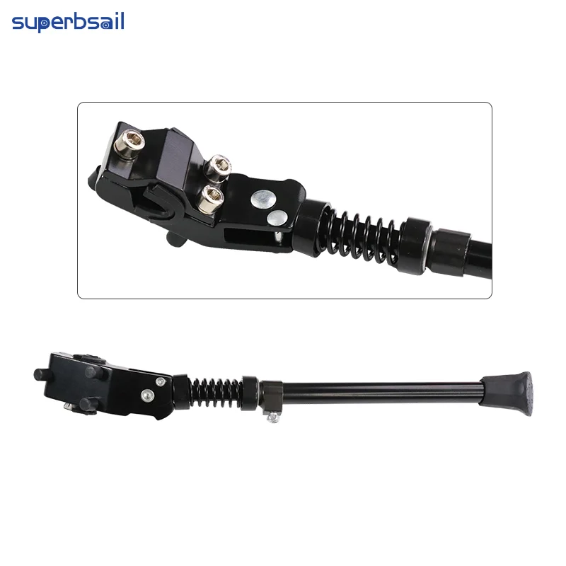 Superbsail Kickstand Bicycle Stand Bike Center Mount Foldable Heavy Duty Adjustable MTB Bike Kickstand Foot Support Dual Leg