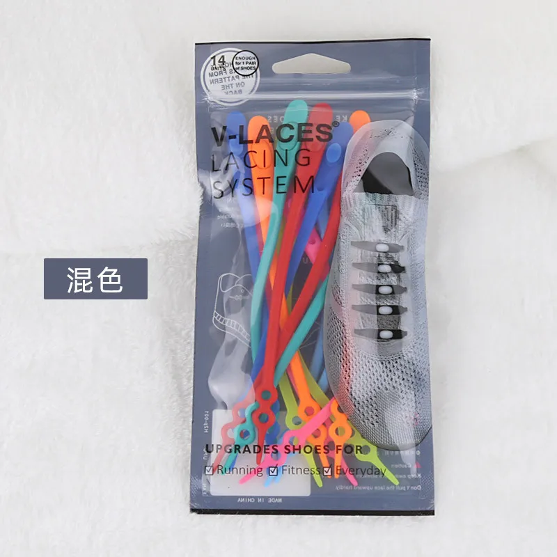 fashion lazy people reusable silicone elastic no tie shoelaces