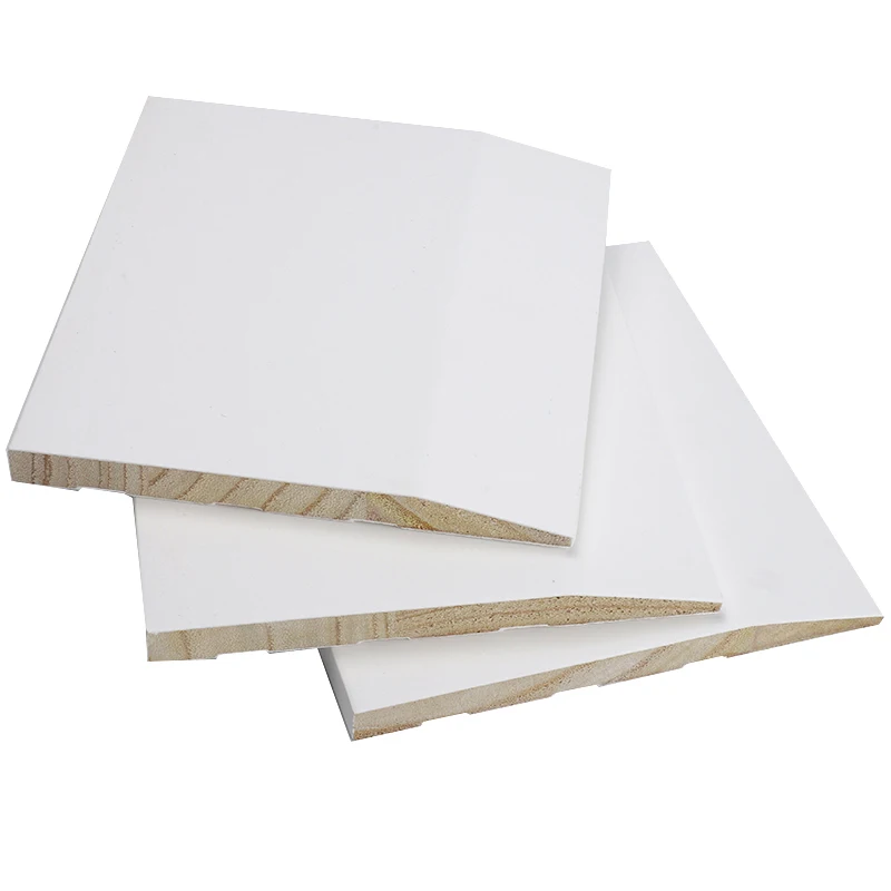 Manufacturers Provide White Primed Skirting Board Coating Finger Joint Base Boards
