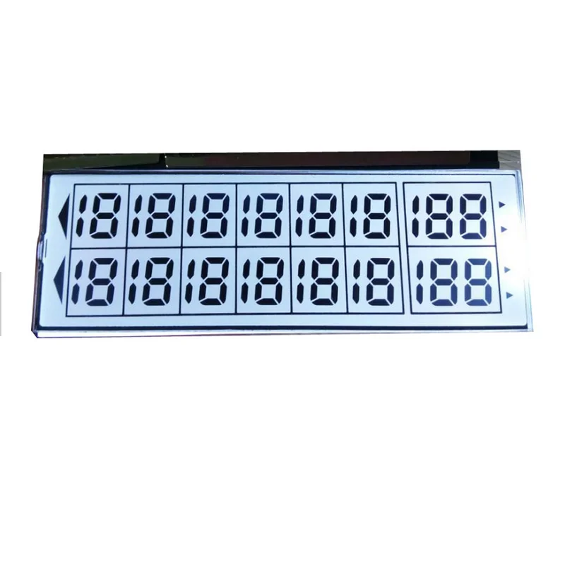 7 Segment Lcd Reflective Display Custom Numeric Lcd TN Display Panel
