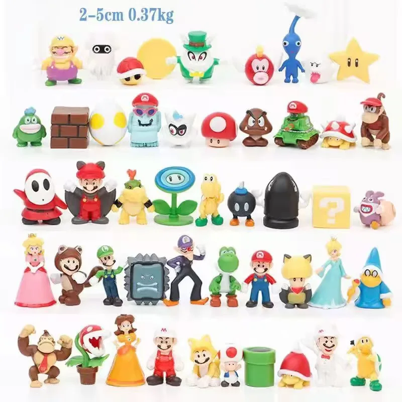 of-mario Toy  superr mary Princess, Turtle, Mushroom, Orangutan, Superr mary Action Figures (Pack of 48)