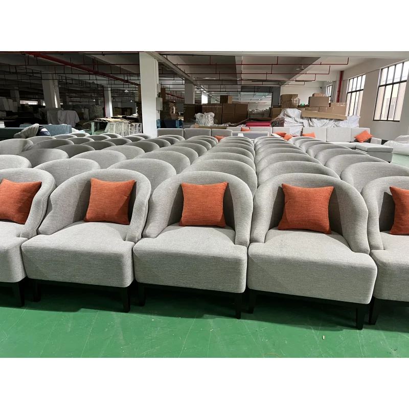Factory Wholesale Hotel Room Furniture Soft Bed Screen Sofa Set Lounge Chair TV Cabinet Panel Table Luggage Nightstand Casegoods