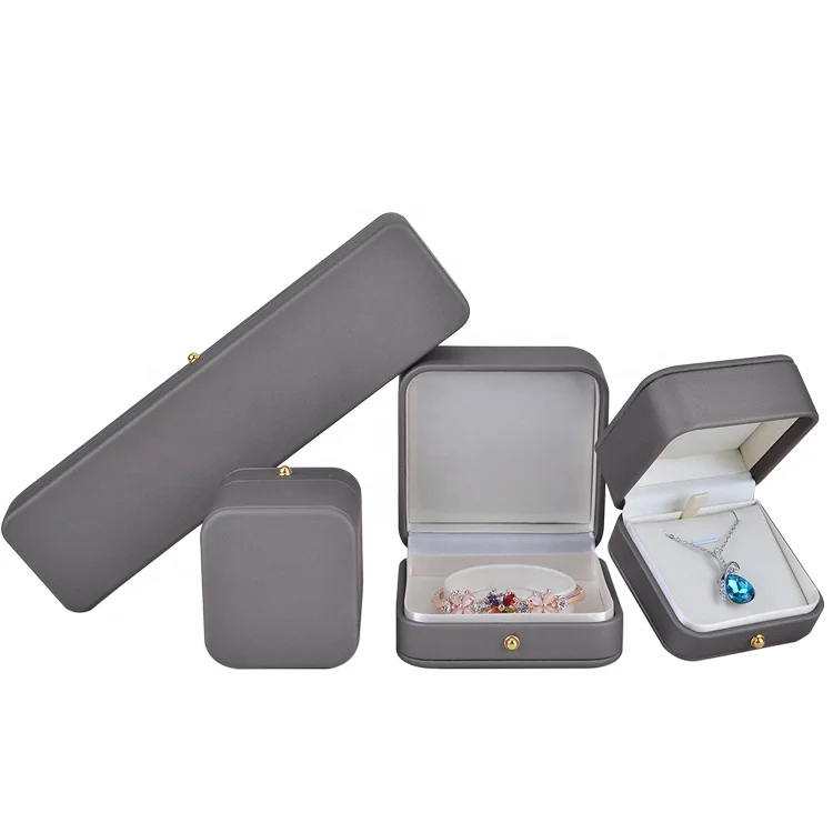 Wholesale Custom Logo Joyero Organizador Light Senior Ash Ring Bracelet Bangle Pendant in Enamel Material Jewelry Gift Boxes