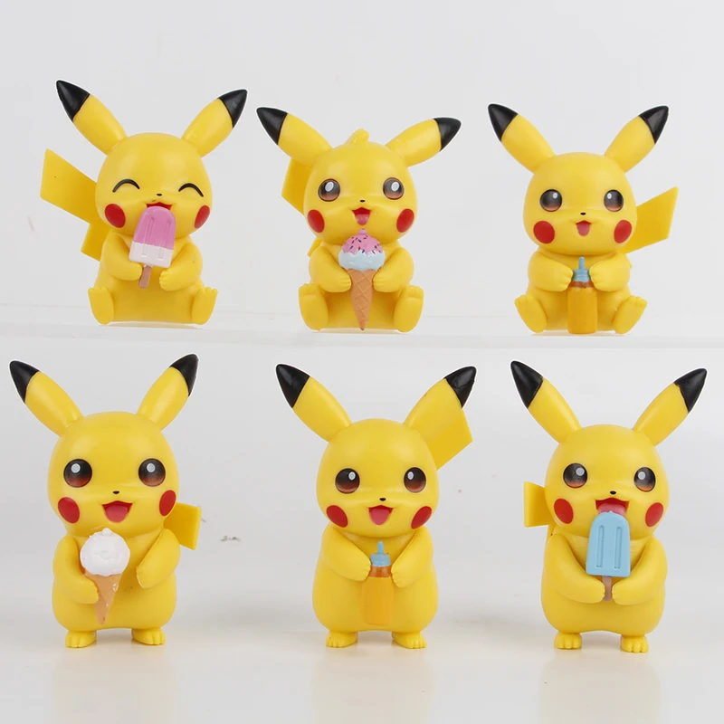 2024 New Popular Kawaii Pikachun Pokemoned Anime Figure Japan Anime Figure Pocket Monster Toys for Kids Gifts