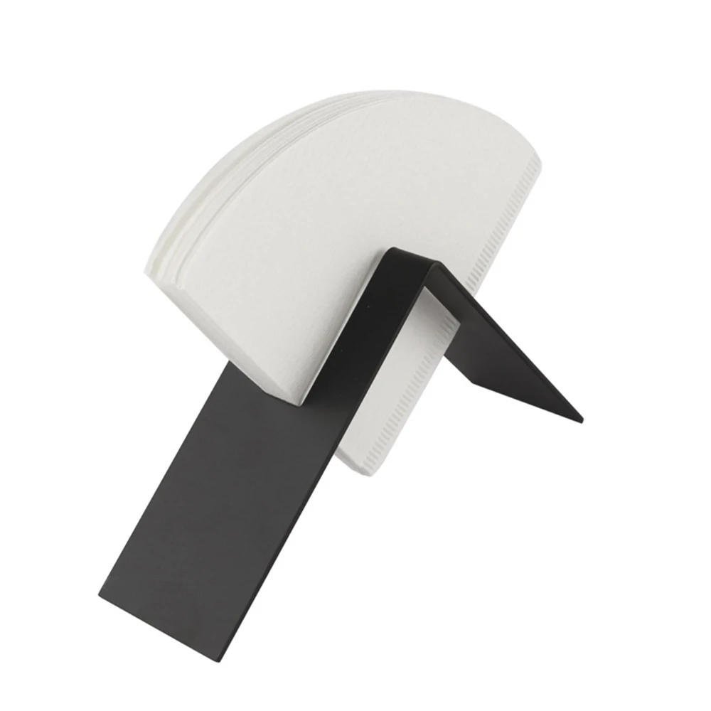 FREE SAMPLE Wholesale Custom Stainless Steel Coffee Filter Paper Storage Holder Shape Coffee Filter Paper Stand