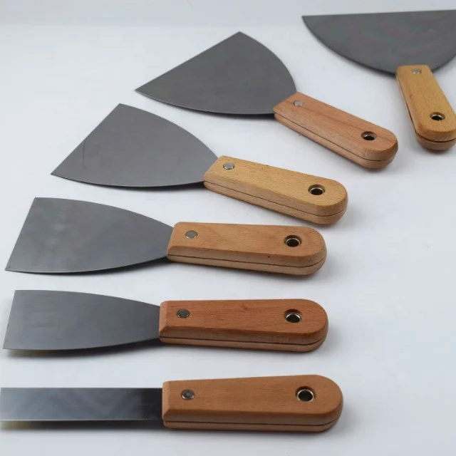 УГЛЕРОДНЫЙ скребок с отверстием, деревянная ручка, кисточка для покраски