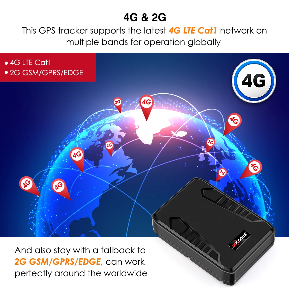 MiCODUS ML808G Strong Magnet Wireless Waterproof 10000mAh Asset Cargo Gps Locator Car Tracking Device 4G Magnetic Gps Tracker