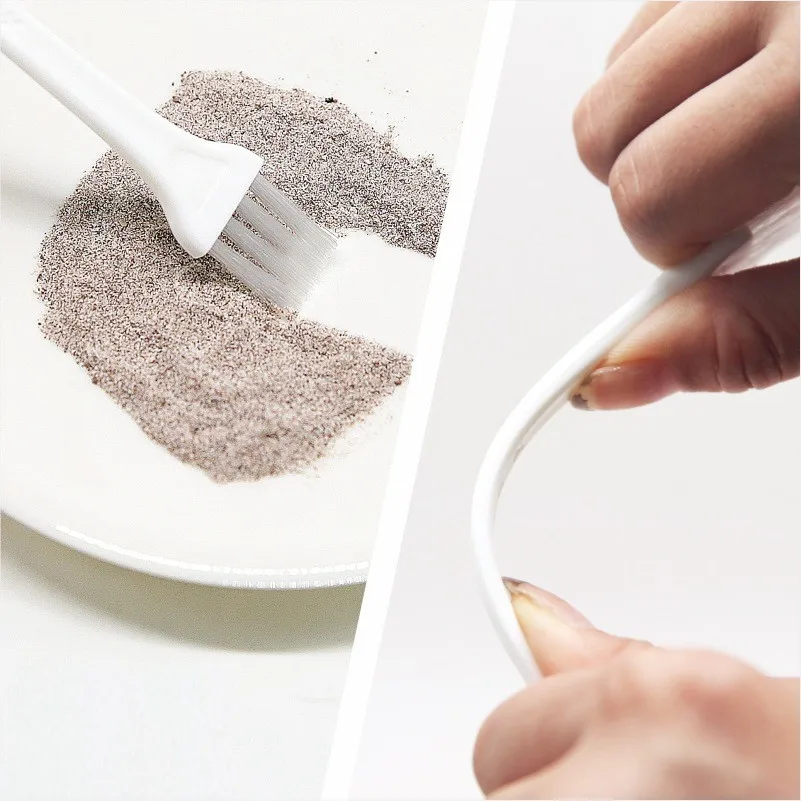 13cm White Black Blue Green Small Plastic Cleaning Brush For Coffee Machine Keyboard Remove Dust