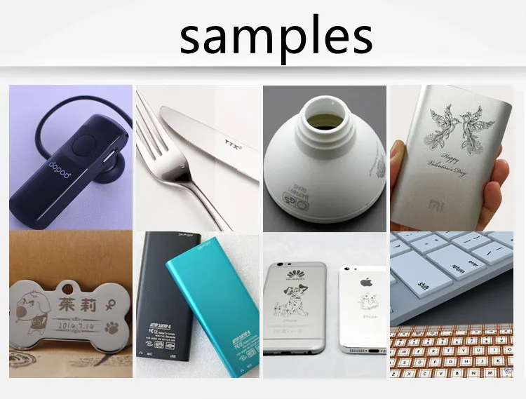 fast speed 30w white/black/color fiber laser marking machine price /fiber engraver/laser marker on