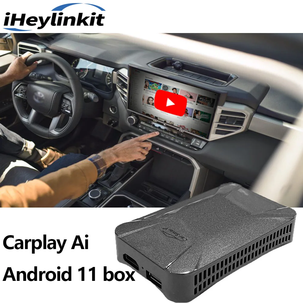XYUNS Car Smart Ai Box  For OEM Original Carplay System  Youtube playing wireless carplay & android auto