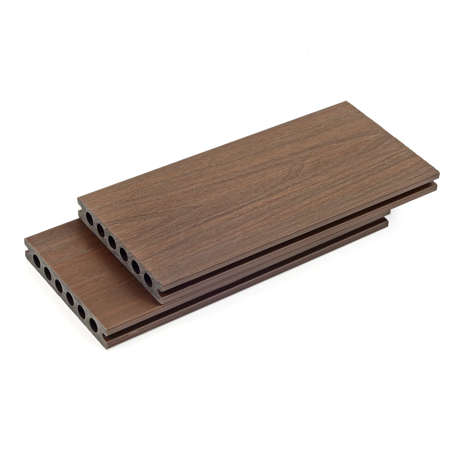 Modern Durable Waterproof WPC Composite Deck Board Wood Teak Material PVC Outdoor Deck Floor Covering Exteriors