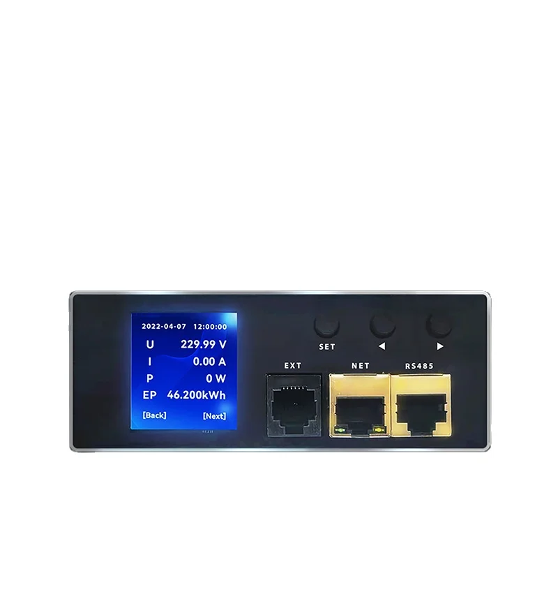 Intelligent PDU table head PDU electrical parameter power distribution unit rs485 modbus temperature controller
