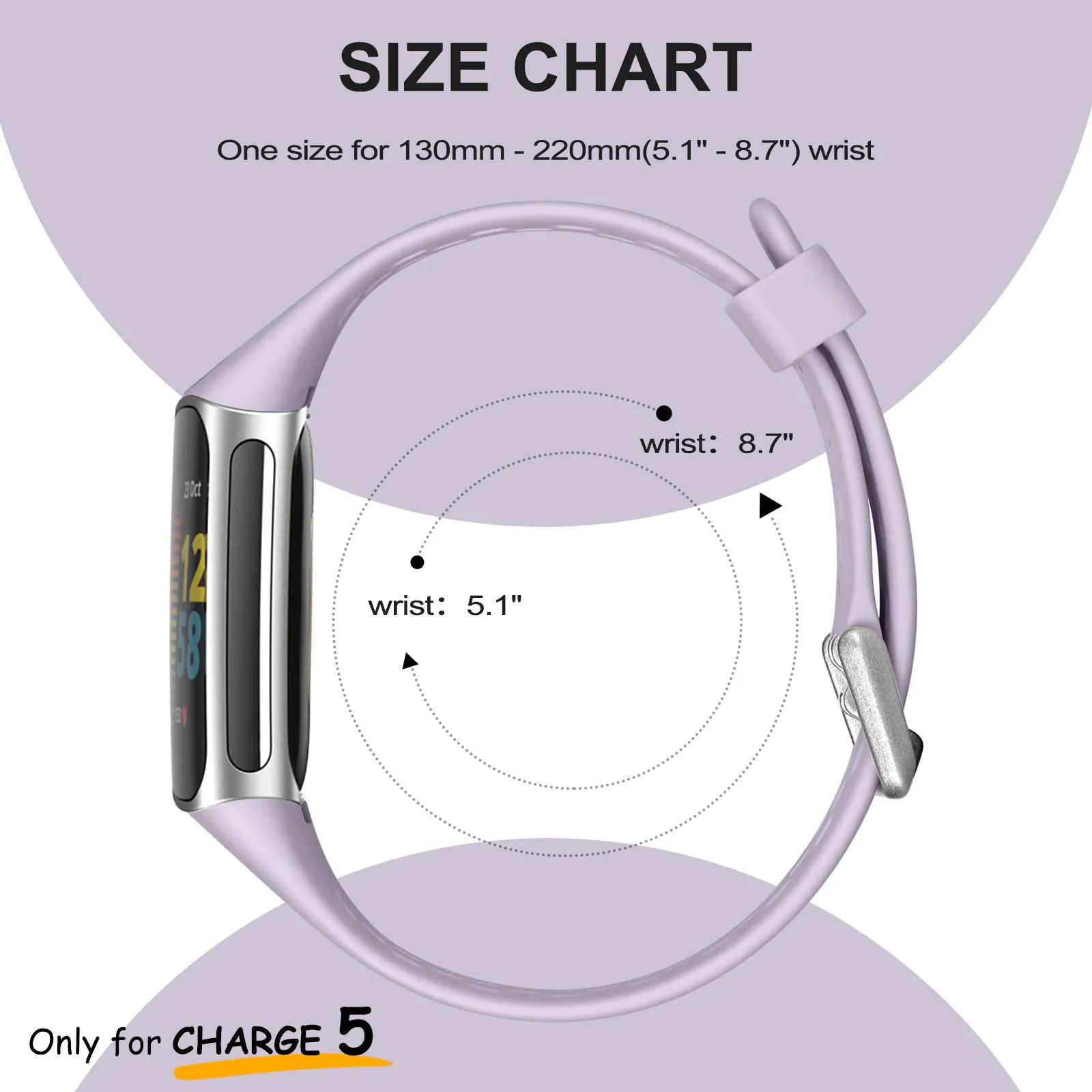 New arrival Breathable Wrist Band Silicone Sport Waterproof Watch Band For Rubber Watch Strap Fitbit Charge 5