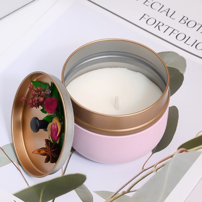 Wholesale dried flowers Vintage tin boxes Aromatherapy candles Handmade wedding gifts perfume gift box set