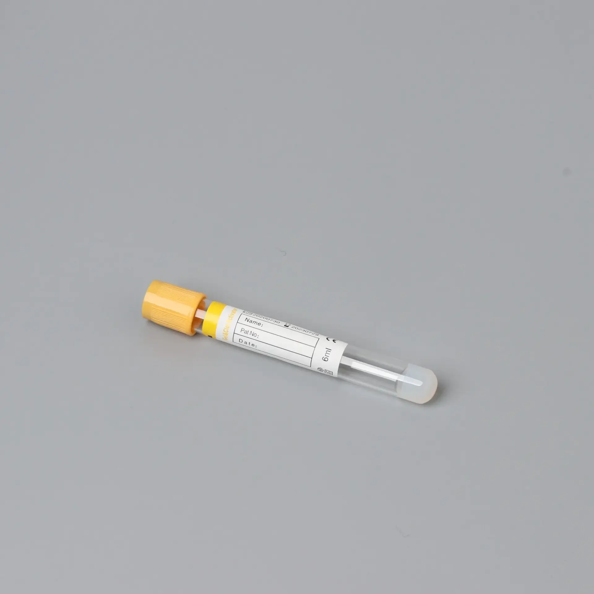 Medical consumable disposable Plain Tube With Clot Activator Vacuum Tube For Blood Collection OEM Separation Gel Tube