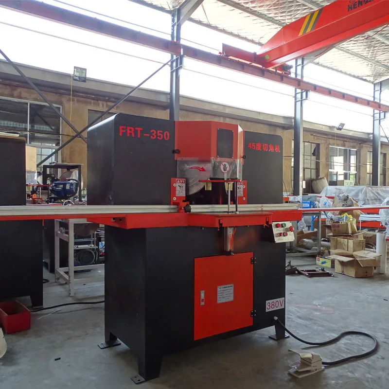 picture frame aluminum profile double-head saw wood corner cutting machine 45 degree angle cutter