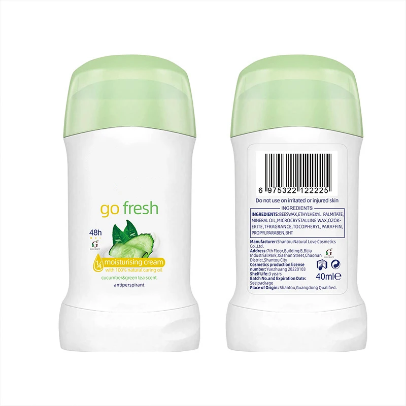 OEM antiperspirant deodorant stick supports customized MOQ deodorant antiperspirant stick herbal underarm antiperspirant stick