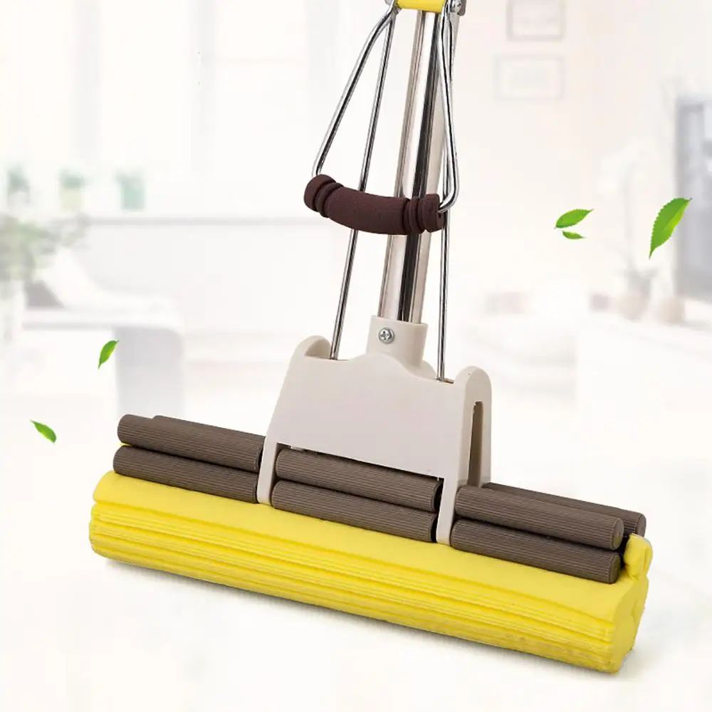 2022 Household Cleaning Tools Extendable Floor Cleaner Super Sponge Mops Telescopic Rod Trapeador Mop Aluminum Handle Pva Mop