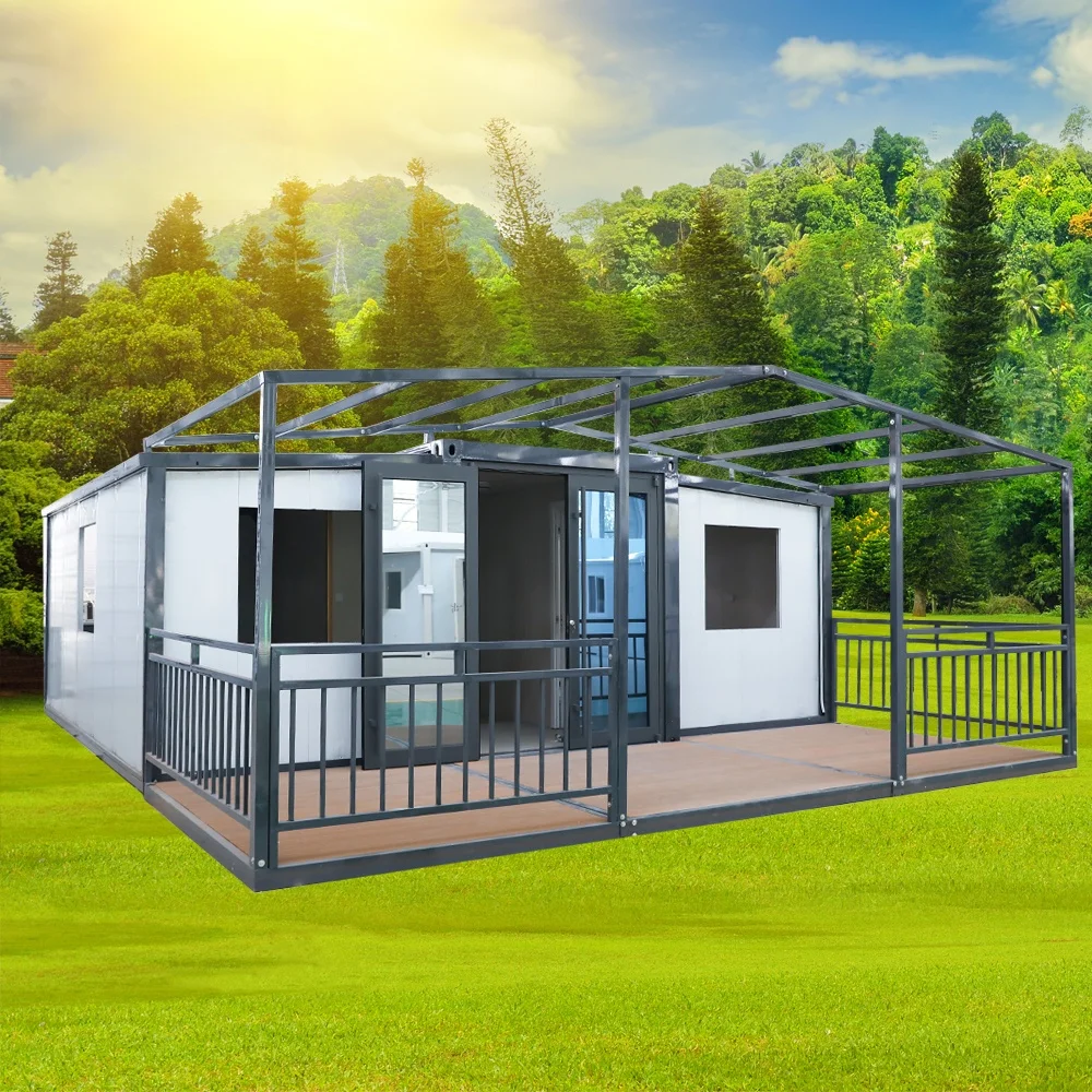 2 Story Foldable Prefabricated Expandable Container House Prefab Solar Prefab Expandable Modular Container House Prefabricated