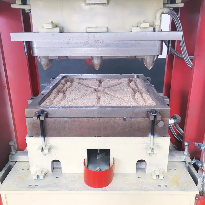 Wood Sawdust Press Machine Sawdust Wood Pallet Compressed Hot Press Machine