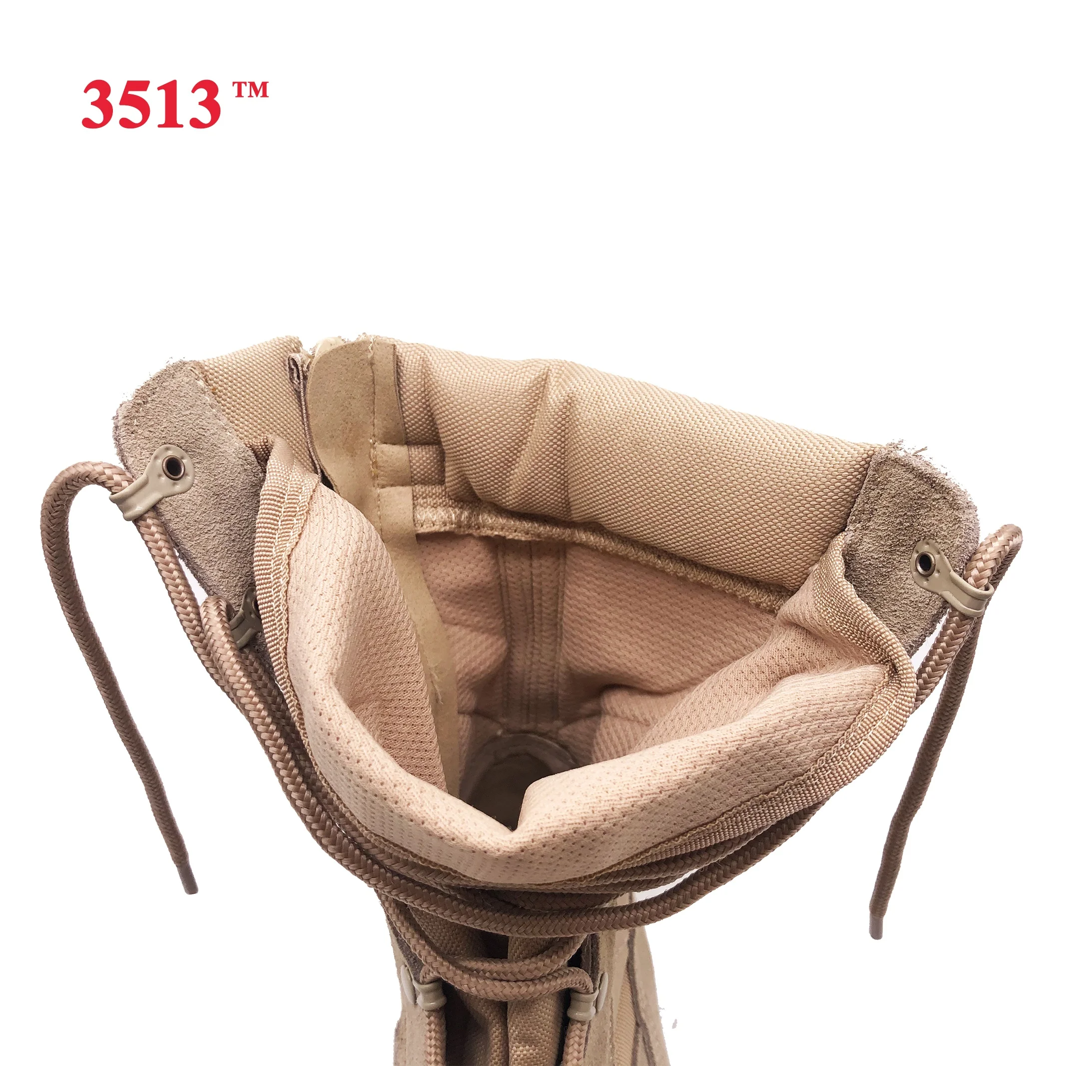 genuine leather and canvas desert combat boots  with zipper shoes for men