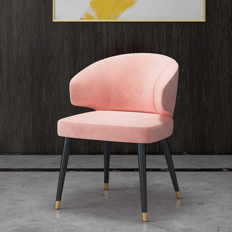 2020 modern design velvet metal armchair negotiation chair dining chairs in dining room living room