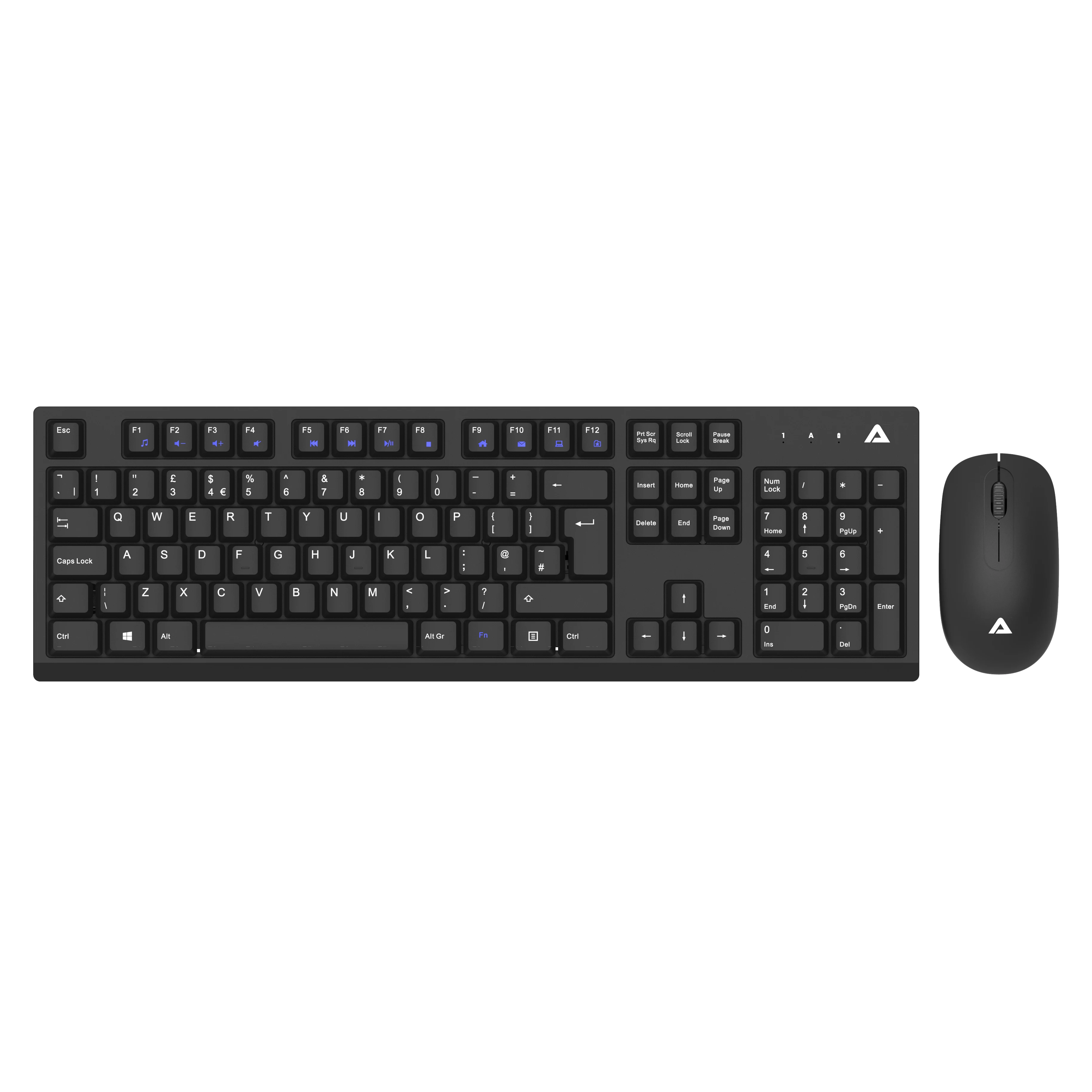 Teclado BX2510 Wireless 2.4Ghz Keyboard, Comfortable full-size Ultra thin Keyboard with Comfortable either handed