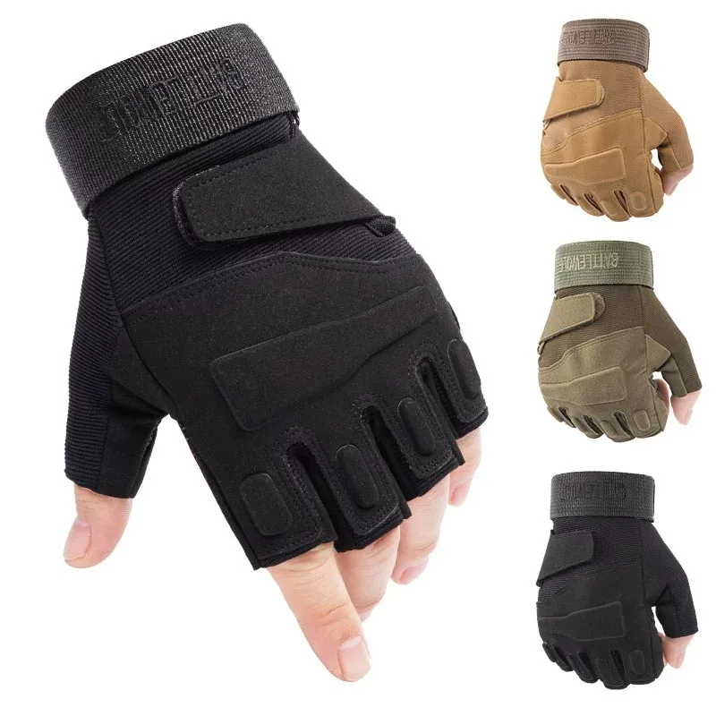 Climbing Riding Cycling Sport Driving Fishing Outdoor Half Finger Gloves for Men and Women