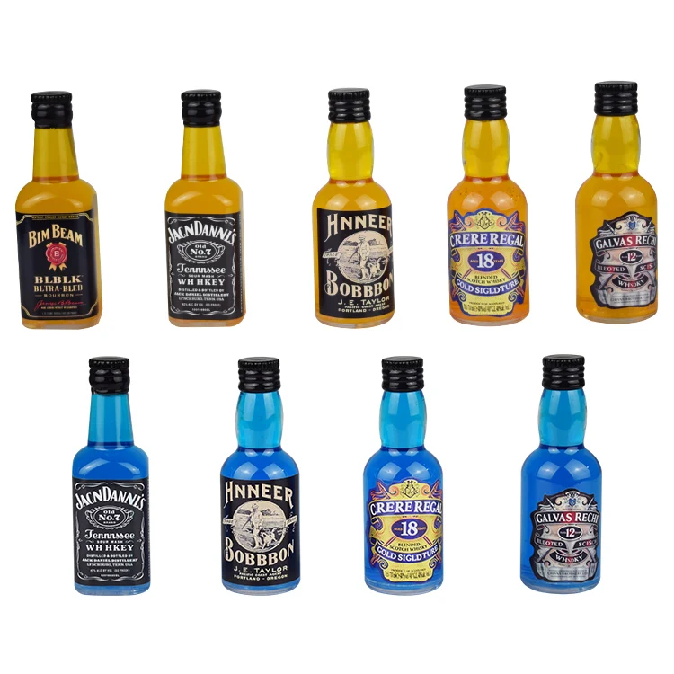 Cake Topper Hot Sale Gifts Plastic Toys Mini Drink 12 models Wine Bottles Shop Pub Bar Party Decoration
