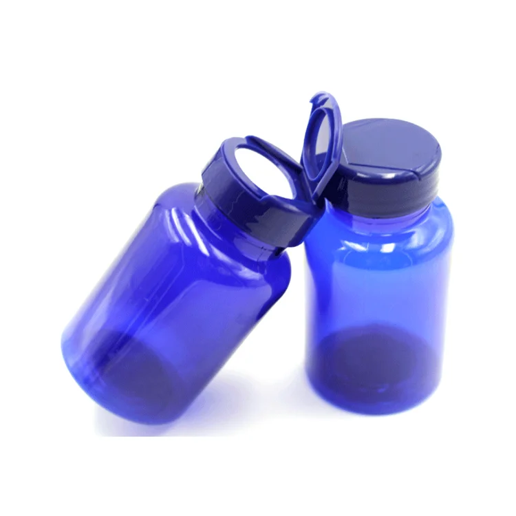 Factory Sale Pink Green Blue Child Resistant Reversible Plastic Capsules Health Care Pharmaceutical Vitamins Pill Bottles