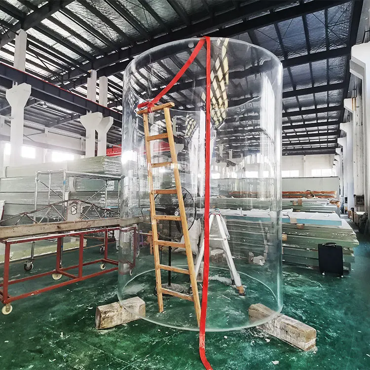 Leyu China factory custom hotel decoration big transparent aquarium fish tank acrylic