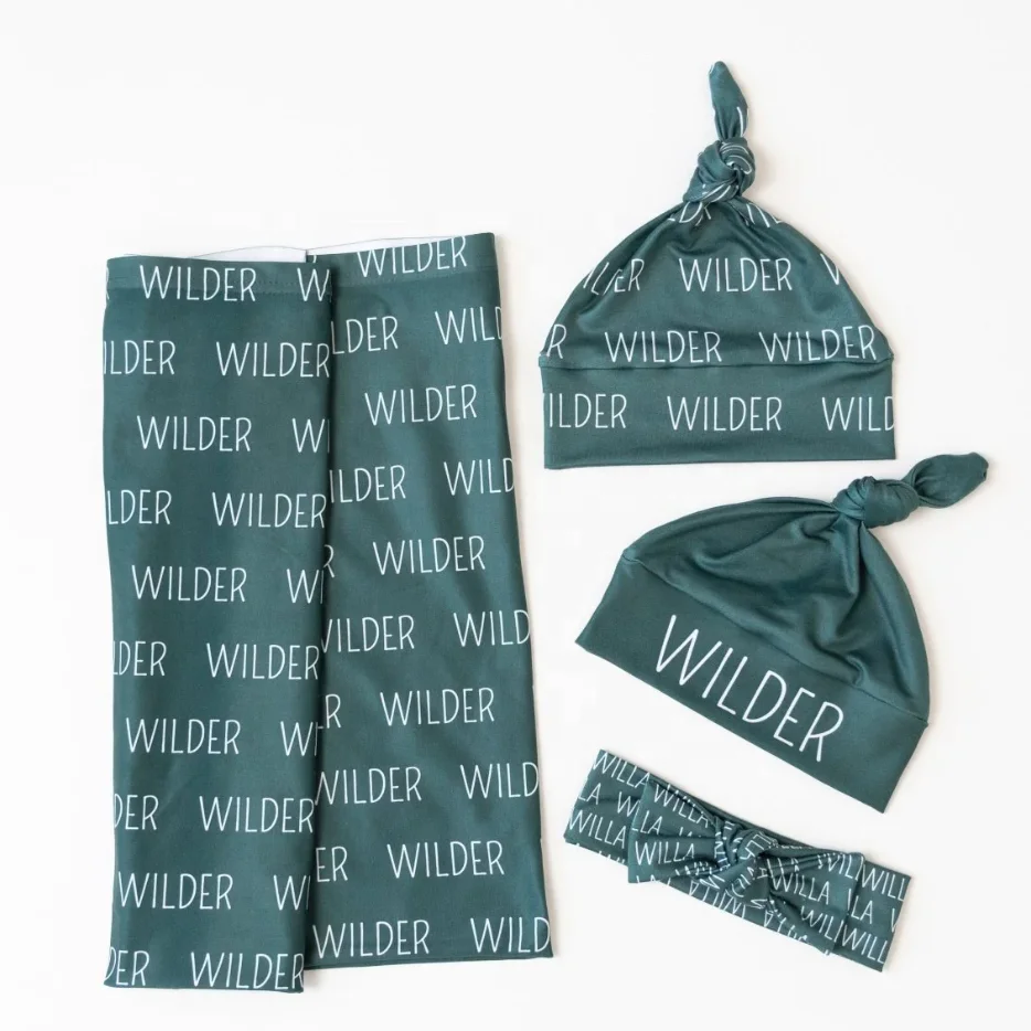 Baby Name Swaddle Baby Boy Swaddle And Hat Set Personalized Newborn Coming Home Outfit Hospital Photo Receiving Blanket