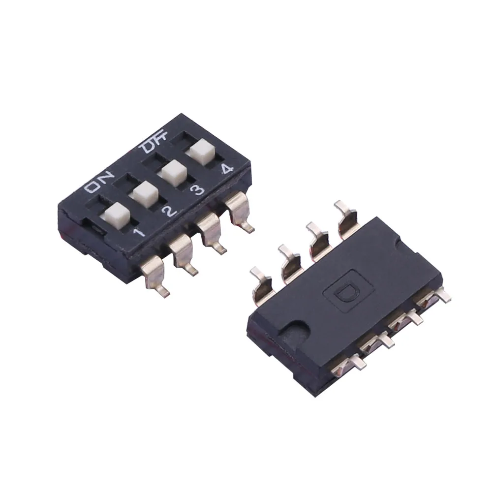 24V 100mA flat dial raised black dial switch with spacing of 2.54mm