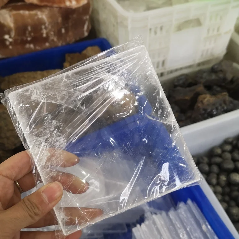 High Quality Natural Rough Selenite Stone Healing Clear Gypsum Selenite Plate